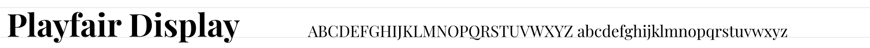 Font Playfair Display Example